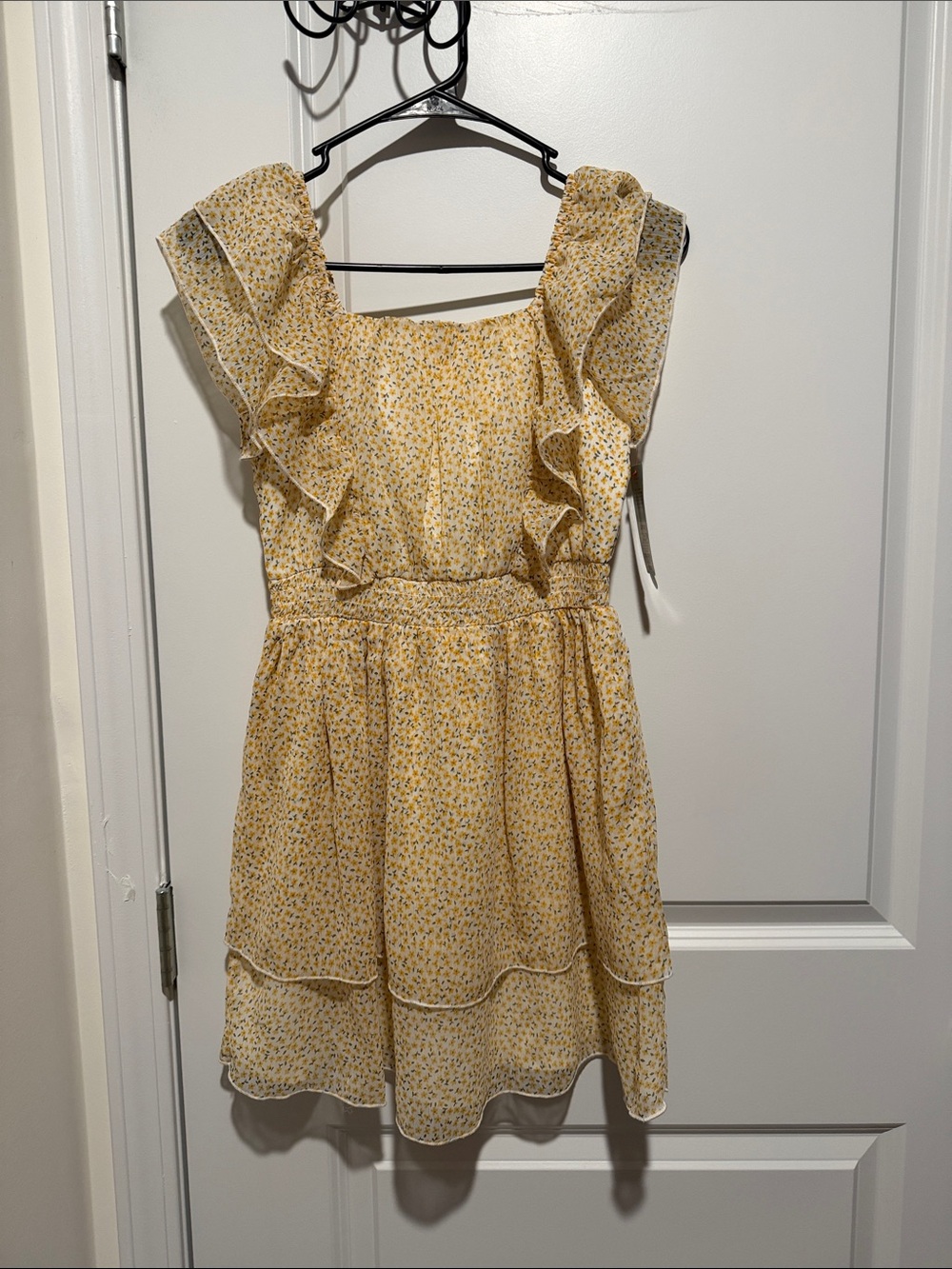 Cat & Jack Yellow Floral Ruffle Sundress